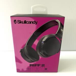 NIB Sealed Skullcandy Riff 2 Bluetooth Wireless On Ear Headphones Black S5PRW